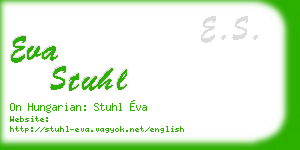 eva stuhl business card