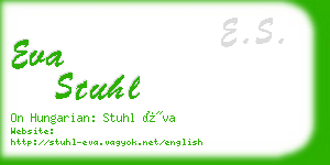 eva stuhl business card